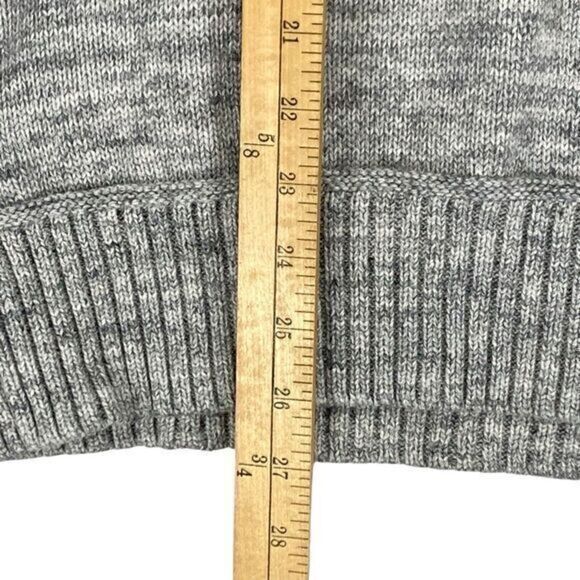 Label Of Graded Goods Sweater Mens Sz Medium Grey Shawl Neck Fishermen Pullover - Picture 12 of 16